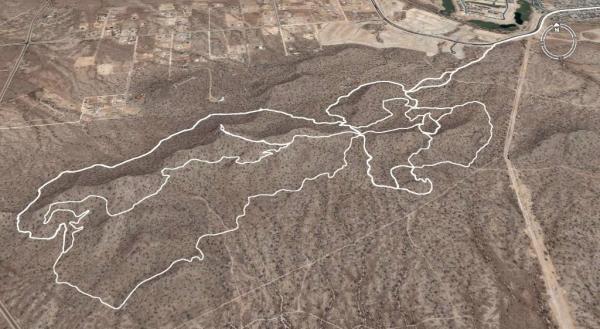 Fanstasy Island North Singletrack Google Earth Map