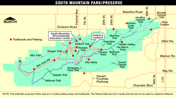 Current South Mountain Map